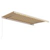 vidaXL Automaticky zaťahovacia markíza 450x300 cm žltá a biela