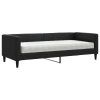 vidaXL Denná posteľ s matracom čierna 80x200 cm látka