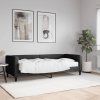 vidaXL Denná posteľ s matracom čierna 80x200 cm látka