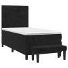 vidaXL Posteľný rám boxspring s matracom čierny 80x200 cm zamat