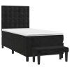 vidaXL Posteľný rám boxspring s matracom čierny 80x200 cm zamat