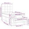 vidaXL Posteľný rám boxspring s matracom čierny 100x200 cm zamat