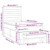vidaXL Posteľný rám boxsping s matracom tmavozelený 90x200 cm zamat