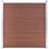 vidaXL Záhradný plot hnedý 1737x186 cm WPC