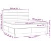 vidaXL Posteľný rám boxspring s matracom čierny 160x200 cm zamat
