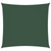 vidaXL Tieniaca plachta, oxford, štvorcová 5x5 m, tmavozelená