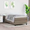 vidaXL Posteľný rám boxsping s matracom sivohnedý 80x200 cm látka