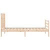 vidaXL Posteľný rám s čelom 90x200 cm masívne drevo