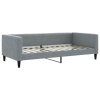 vidaXL Denná posteľ s matracom bledosivá 100x200 cm látka