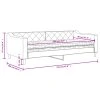 vidaXL Denná posteľ s matracom sivohnedá 90x200 cm látka