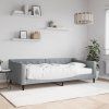 vidaXL Denná posteľ s matracom bledosivá 100x200 cm látka