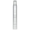 vidaXL Oblúkové gabiónové koše 2ks 400x30x180/200cm pozinkované železo