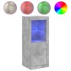 vidaXL Komoda s LED svetlami betónovo sivá 41x37x100 cm