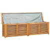 vidaXL Záhradný úložný box s vreckom 200x50x55 cm masívny teak