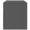 vidaXL Nástenný nočný stolík sivý 50x36x40 cm