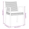 vidaXL 3-dielna záhradná jedálenská sada s vankúšmi polyratan a oceľ