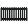 vidaXL Vyvýšený záhon s dizajnom plotu čierny 150x50x70 cm borovica