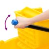 vidaXL Vedro na mop so žmýkačkou a kolieskami žlté 36 l polypropylén
