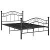 vidaXL Posteľný rám čierny kov 120x200 cm
