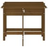 vidaXL Záhradný kvetináč so sklad.doskou medovo hnedý masívna borovica