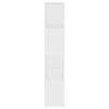 vidaXL Knižnica/deliaca stena biela 60x24x124,5 cm drevotrieska
