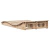 vidaXL Lehátko na opaľovanie 205x110x31,5 cm masívna borovica