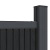 vidaXL Plotový panel, WPC, sivý 173x186 cm