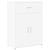 vidaXL Komoda biela 60x30x84 cm kompozitné drevo