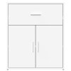 vidaXL Komody 2 ks biele 60x31x70 cm kompozitné drevo