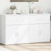 vidaXL Komody 2 ks biele 60x31x70 cm kompozitné drevo