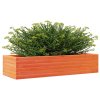 vidaXL Záhradný kvetináč voskovohnedý 110x40x23 cm masívna borovica