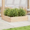 vidaXL Záhradný kvetináč 100x100x23 cm masívna borovica