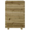 vidaXL Záhradný kvetináč 50x50x72 cm impregnovaná borovica