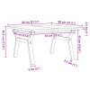 vidaXL Konferenčný stolík v tvare Y 80x80x45,5 cm borovica a oceľ