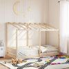 vidaXL Detská posteľ so strechou 100x200 cm borovicový masív