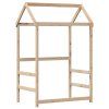 vidaXL Posteľný rám so strieškou 100x200 cm borovicový masív