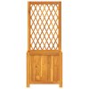 vidaXL Kvetináč s mriežkou 55x29,5x132 cm akáciový masív
