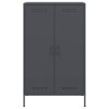 vidaXL Vysoká skrinka antracitová 68x39x113 cm oceľ