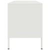 vidaXL TV skrinka biela 100,5x39x50,5 cm oceľ