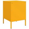 vidaXL Nočné stolíky 2 ks horčicovožlté 36x39x50,5 cm oceľ