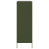 vidaXL Vysoká skrinka olivovozelená 36x39x123 cm oceľ