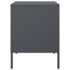 vidaXL Nočné stolíky 2 ks antracitové 36x39x50,5 cm oceľ