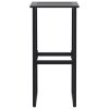 vidaXL Barové stoličky 4 ks čierne 38x38x80 cm práškovaná oceľ