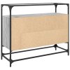 vidaXL TV skrinka sklenená doska sivá sonoma 98x35x81 cm kompoz. drevo