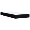 vidaXL Posteľný rám boxspring s matracom čierny 90x200 cm látka