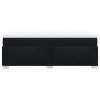 vidaXL Posteľný rám boxspring s matracom čierny 90x200 cm látka