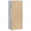 vidaXL Vysoká skrinka betónovo sivá 50x41x124 cm kompozitné drevo