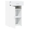 vidaXL Komoda biela 50x42,5x93 cm kompozitné drevo