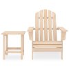 vidaXL Záhradná stolička Adirondack so stolíkom jedľový masív