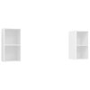 vidaXL Nástenné TV skrinky 2 ks, biele, kompozitné drevo